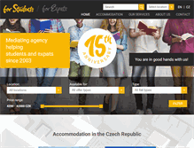 Tablet Screenshot of forstudents.cz